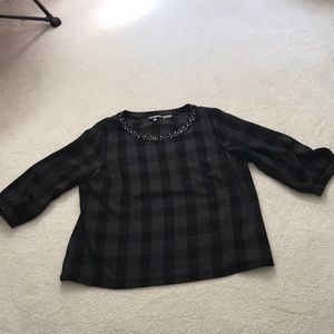 Karl Lagerfeld Dressy B & W Woman’s top size XL